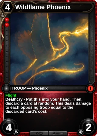 Wildflame Phoenix: the card this item changes