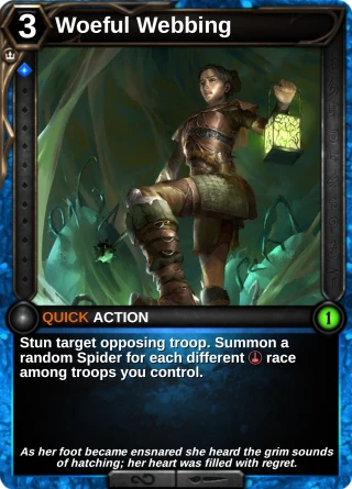Woeful Webbing: the card this item changes