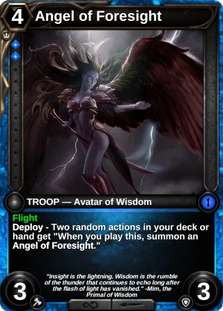 Angel of Foresight: the card this item changes