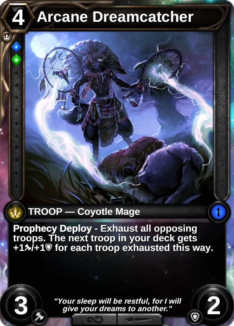 Arcane Dreamcatcher: the card