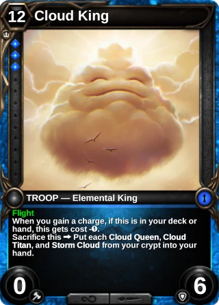 Cloud King: the card this item changes