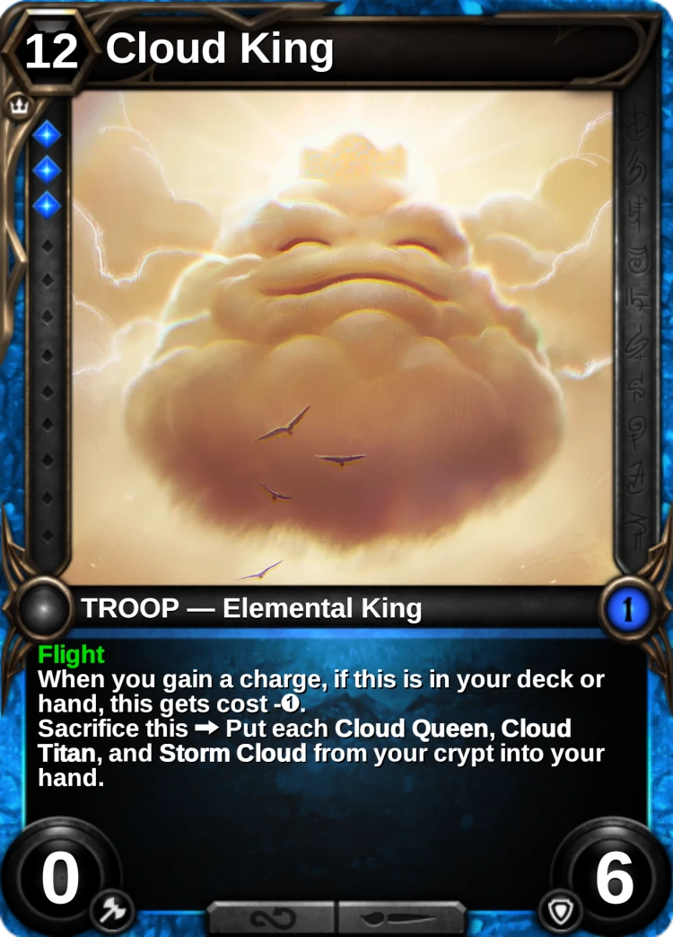 Cloud King: the card