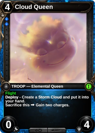 Cloud Queen: the card this item changes