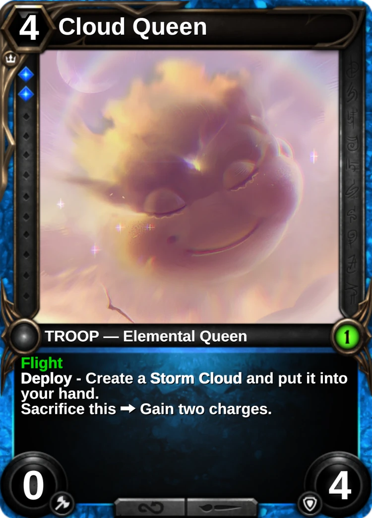 Cloud Queen: the card