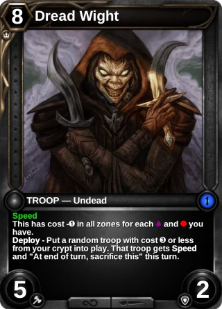 Dread Wight: the card this item changes
