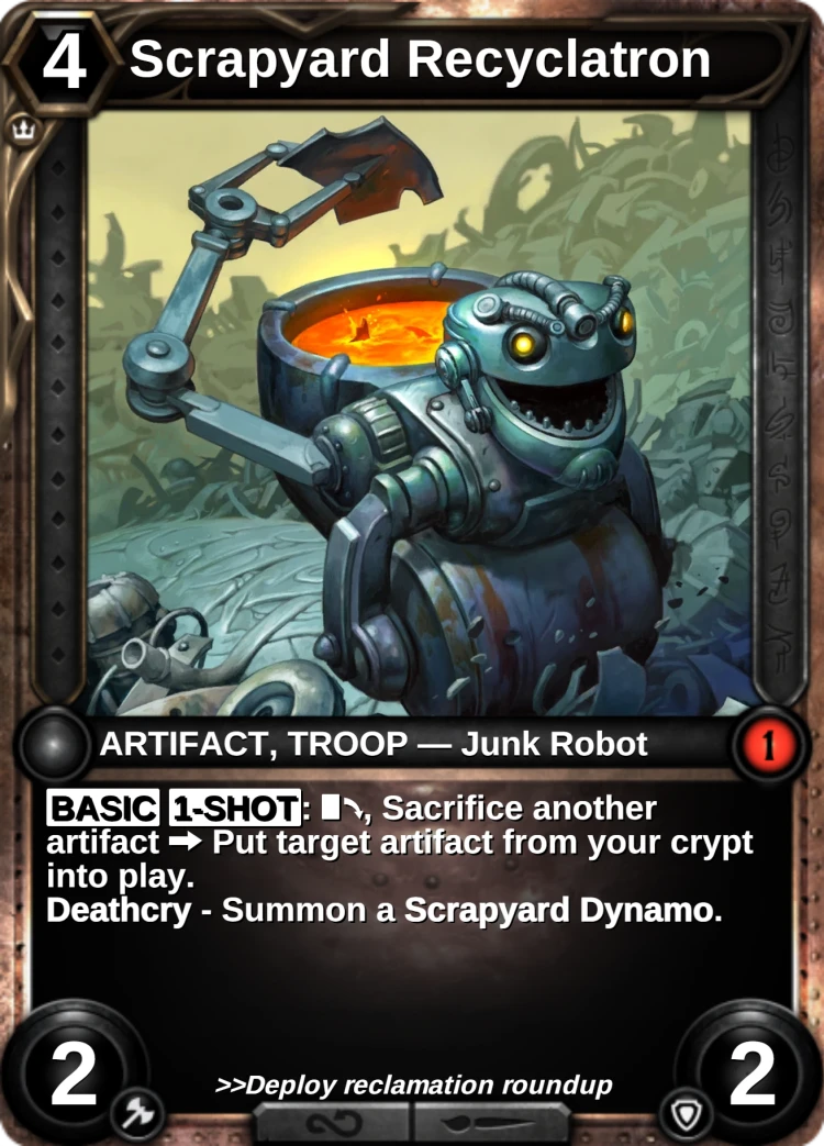 Scrapyard Recyclatron: the card