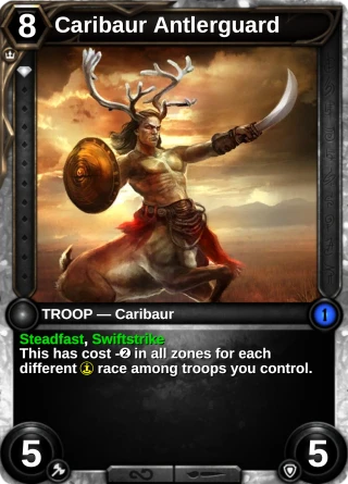 Caribaur Antlerguard: the card this item changes