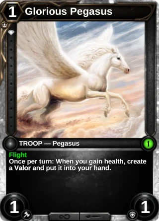 Glorious Pegasus: the card this item changes