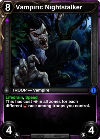 Vampiric Nightstalker: the card this item changes