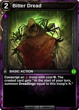 Bitter Dread: the card this item changes