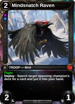 Mindsnatch Raven: the card this item changes