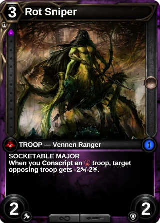Rot Sniper: the card this item changes