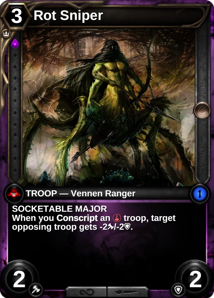 Rot Sniper: the card