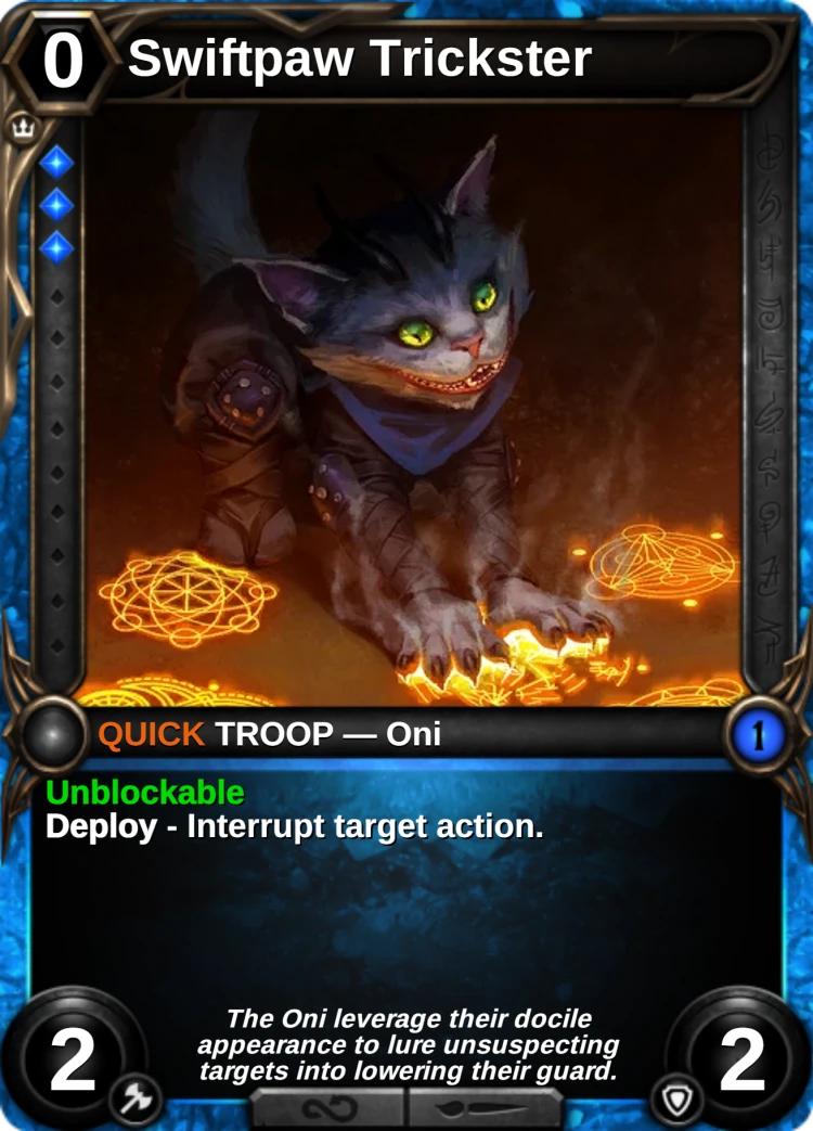 Swiftpaw Trickster: the card