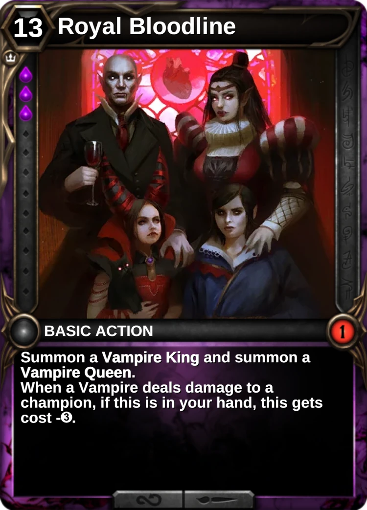 Royal Bloodline: the card