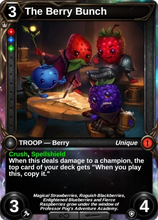 The Berry Bunch: the card this item changes