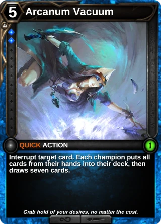 Arcanum Vacuum: the card this item changes