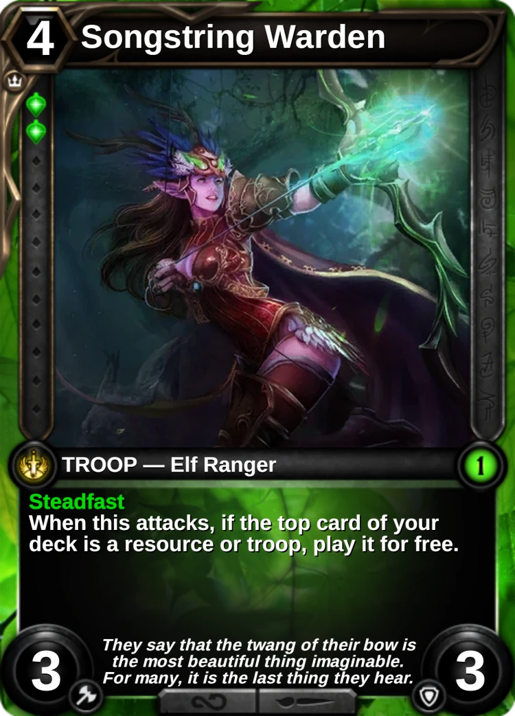 Songstring Warden: the card