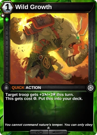 Wild Growth: the card this item changes