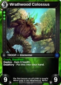 Wrathwood Colossus: printing in Shards of Fate