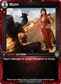 Burn: alternate art in Shards of Fate