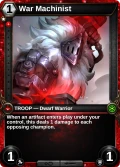 War Machinist: alternate art in Shards of Fate