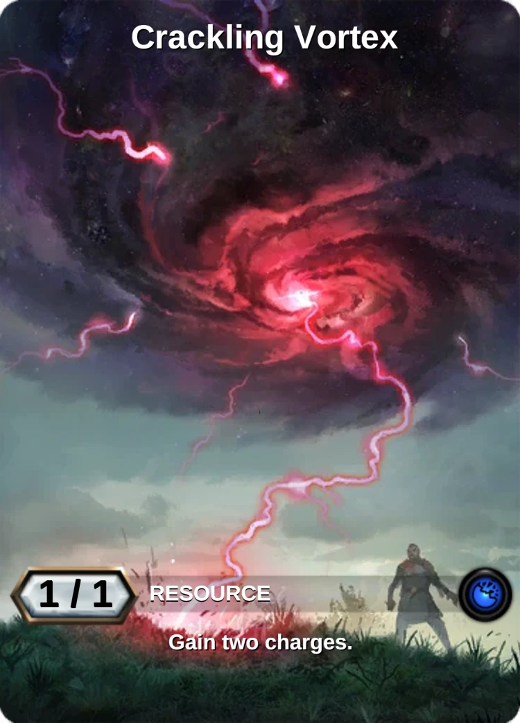 Crackling Vortex: the card