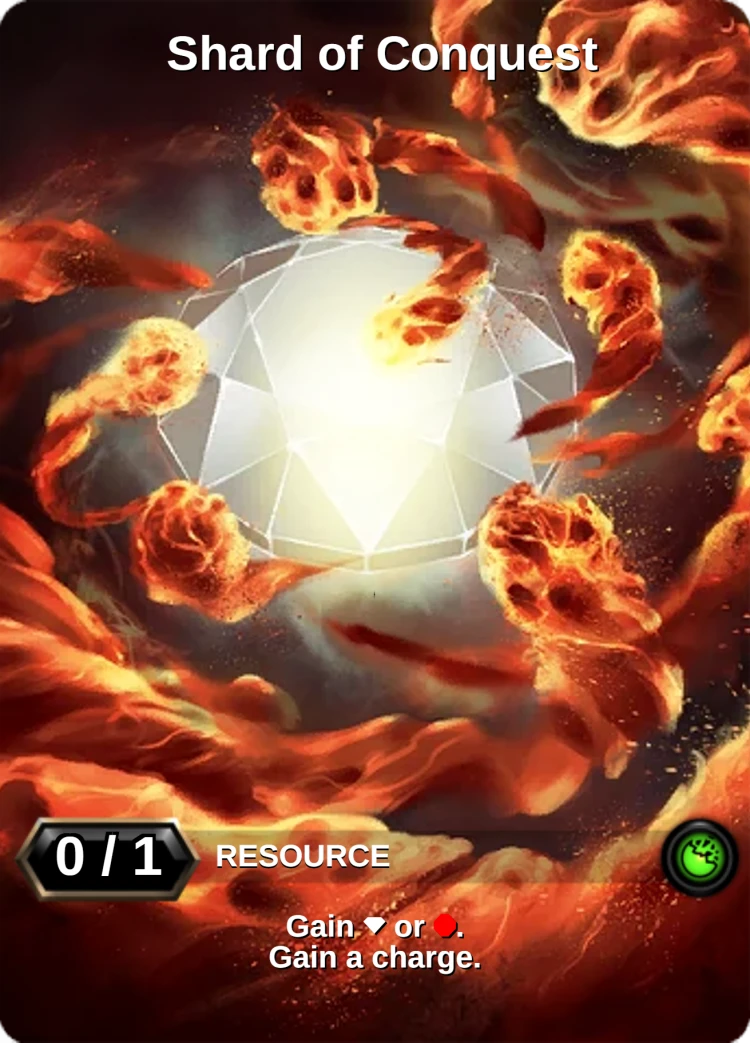 Shard of Conquest: the card