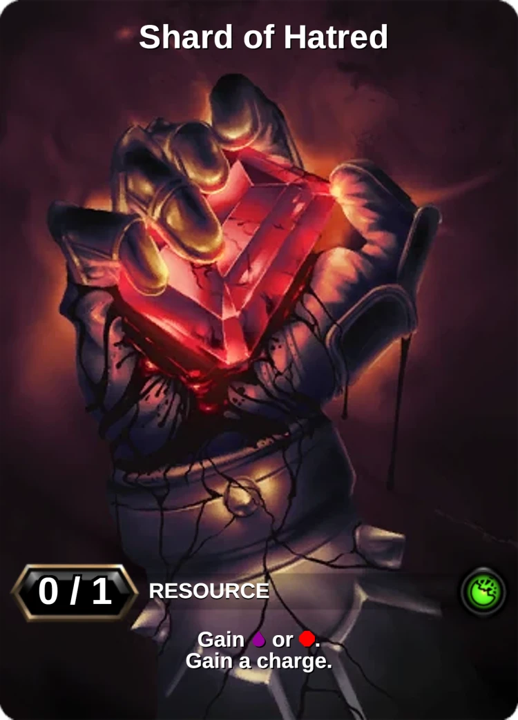 Shard of Hatred: the card