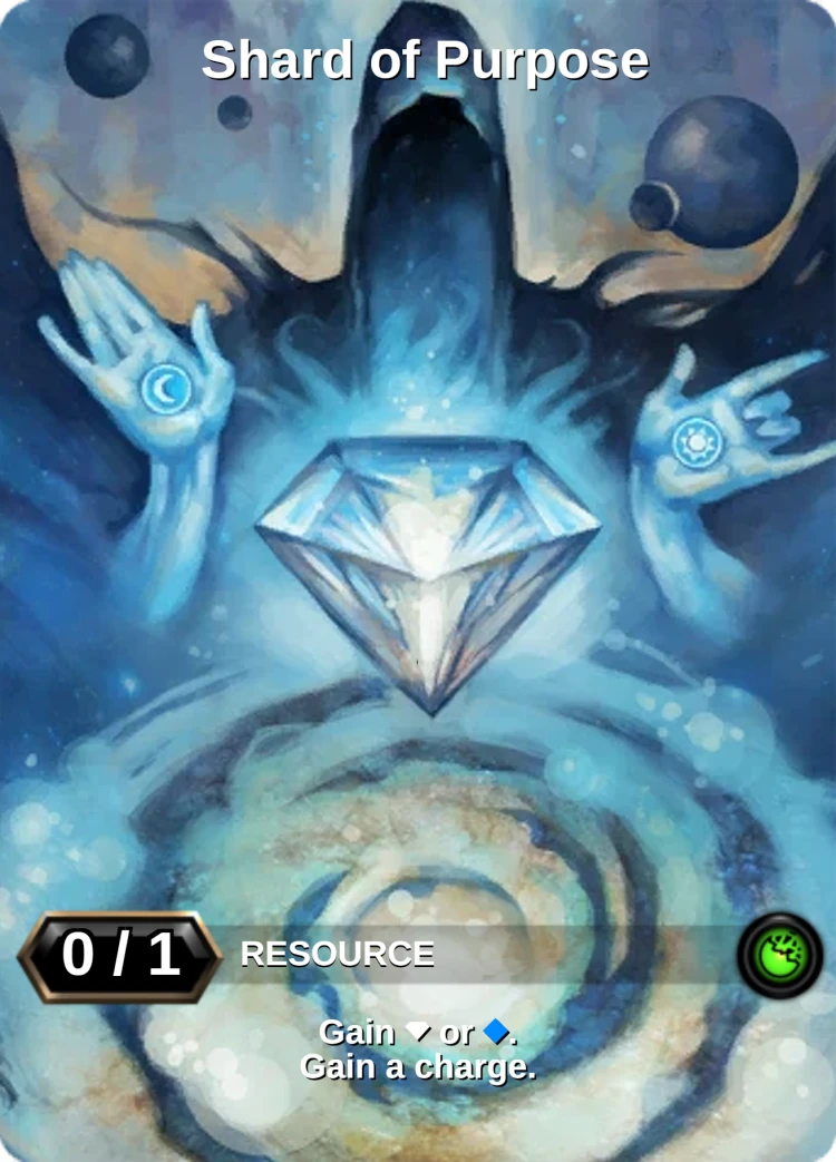 Shard of Purpose: the card