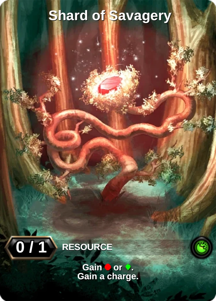 Shard of Savagery: the card