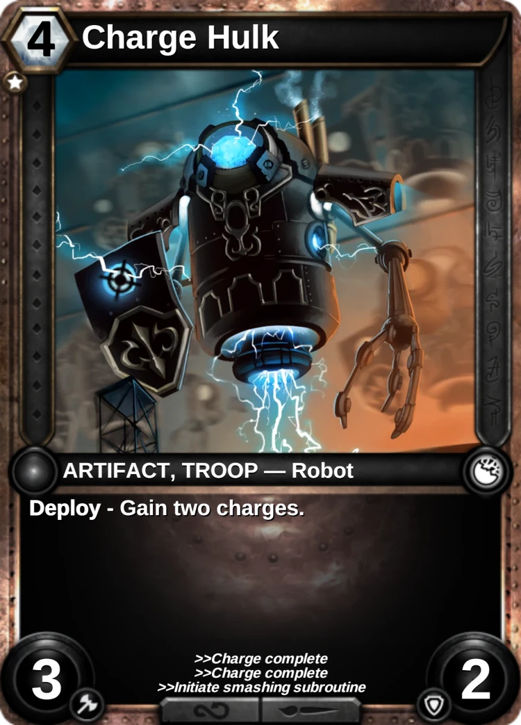 Charge Hulk: the card