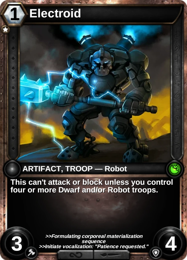 Electroid: the card