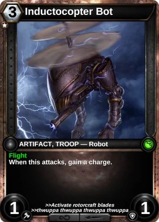 Inductocopter Bot: the card this item changes