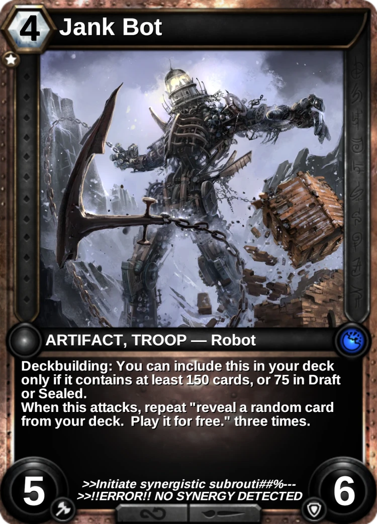 Jank Bot: the card