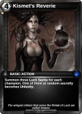 Kismet's Reverie: printing in Shattered Destiny