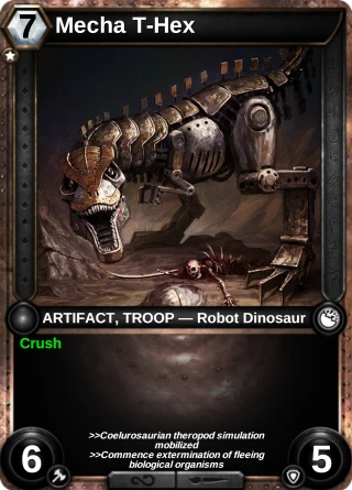 Mecha T-Hex: the card this item changes