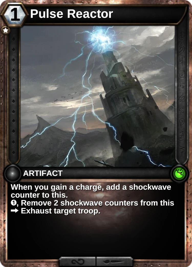 Pulse Reactor: the card