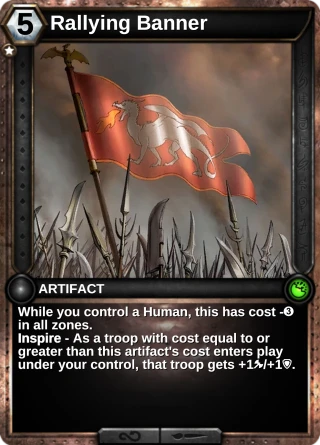 Rallying Banner: the card this item changes