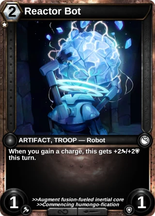 Reactor Bot: the card this item changes