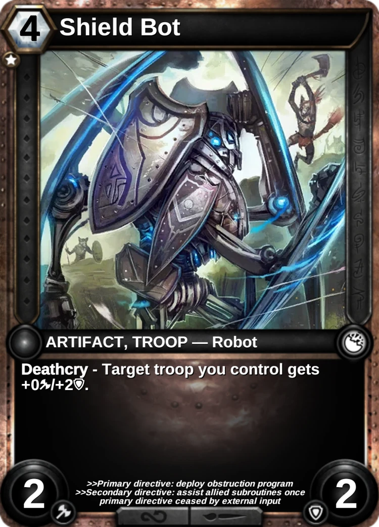 Shield Bot: the card