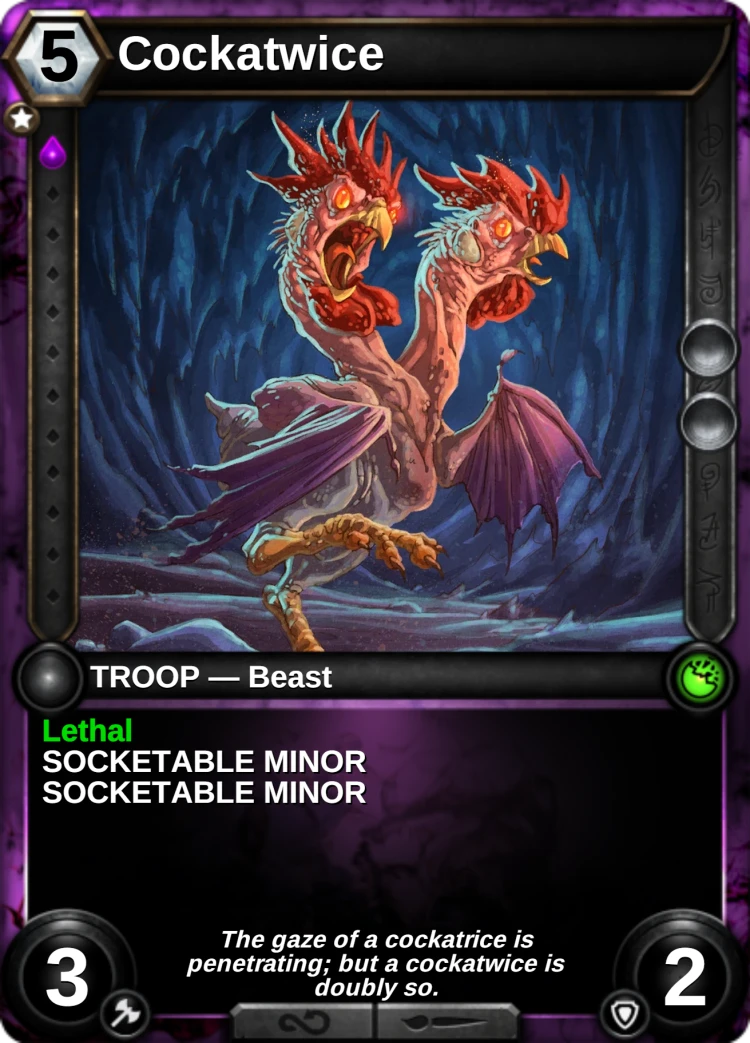 Cockatwice: the card