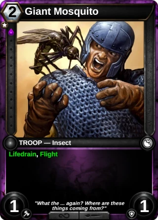 Giant Mosquito: the card this item changes