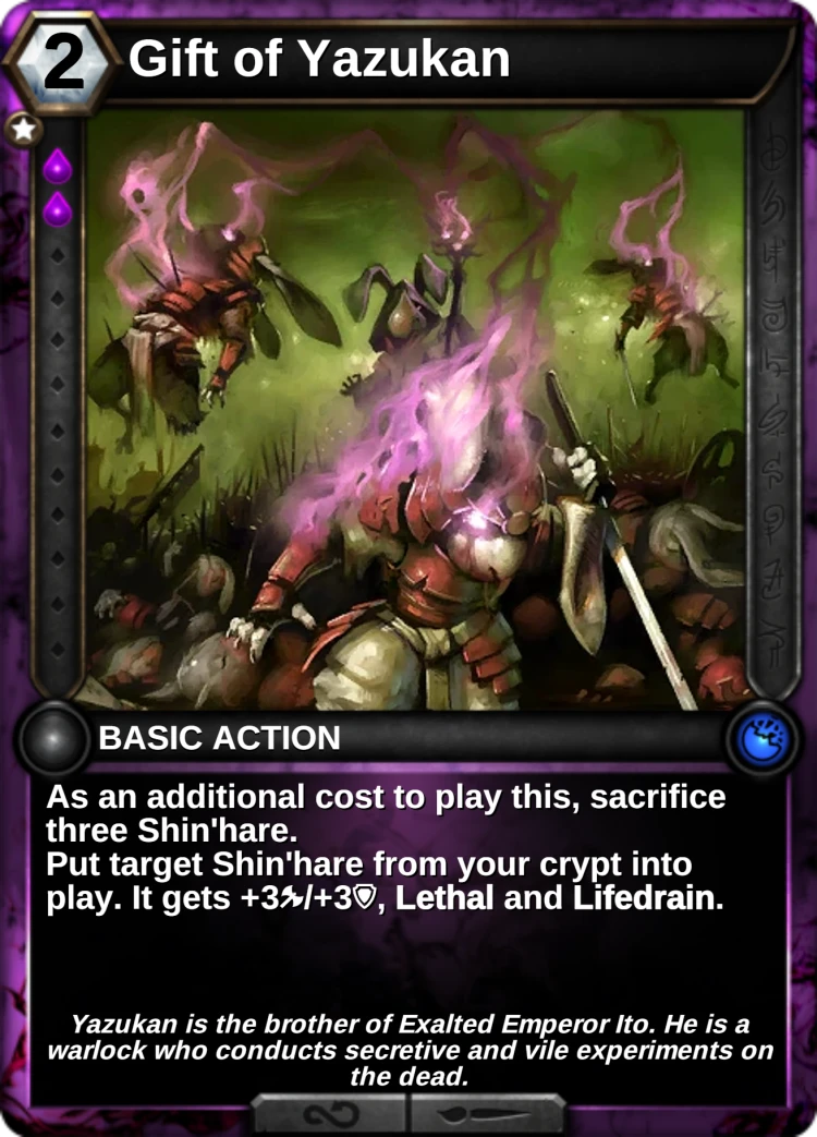 Gift of Yazukan: the card