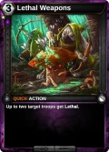 Lethal Weapons: printing in Shattered Destiny
