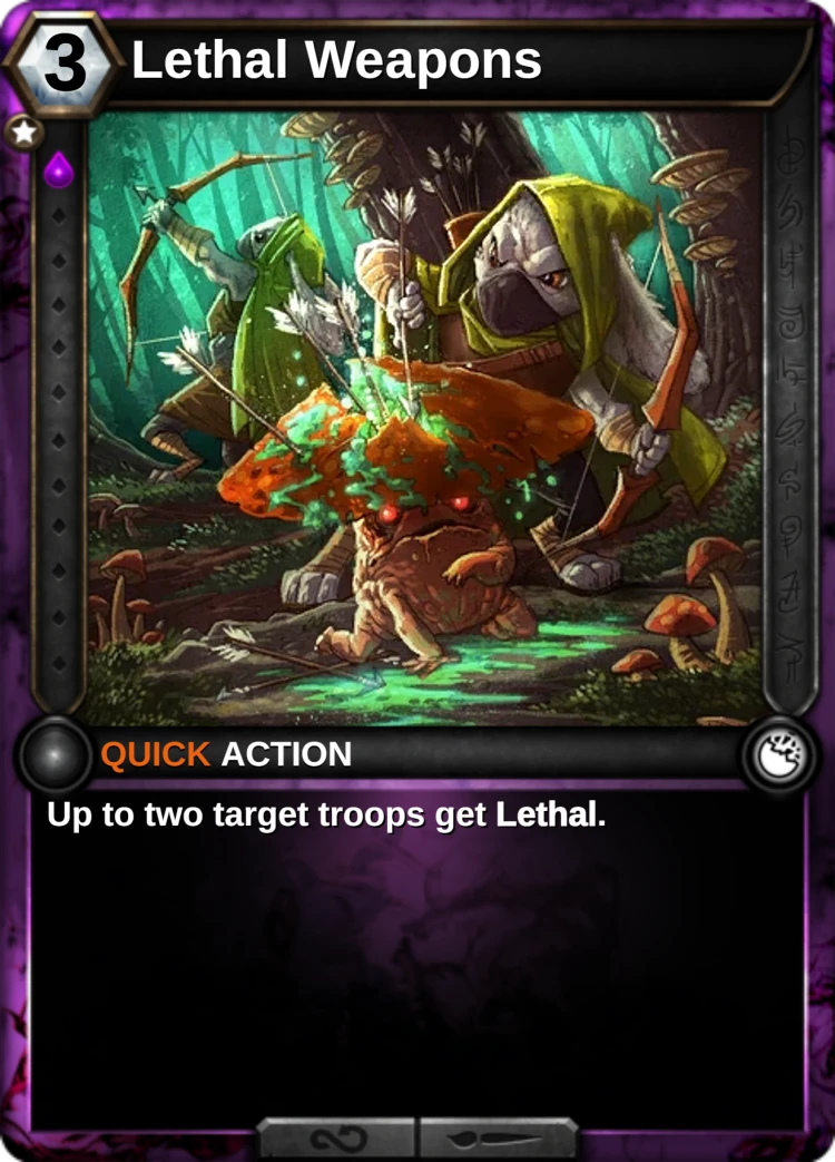 Lethal Weapons: the card