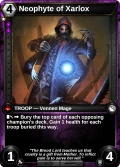 Neophyte of Xarlox: printing in Shattered Destiny