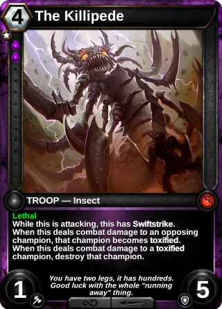 The Killipede: the card this item changes