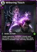 Withering Touch: printing in Shattered Destiny