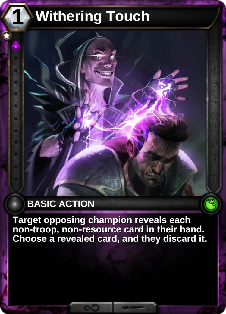Withering Touch: the card